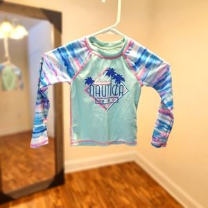 Nautica Toddler 4T Quick Dry Long Sleeve swim top